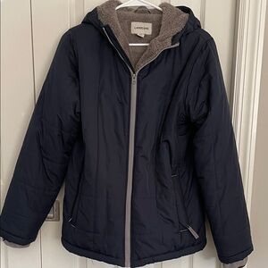 Lands' End Dark Blue Quilted Jacket